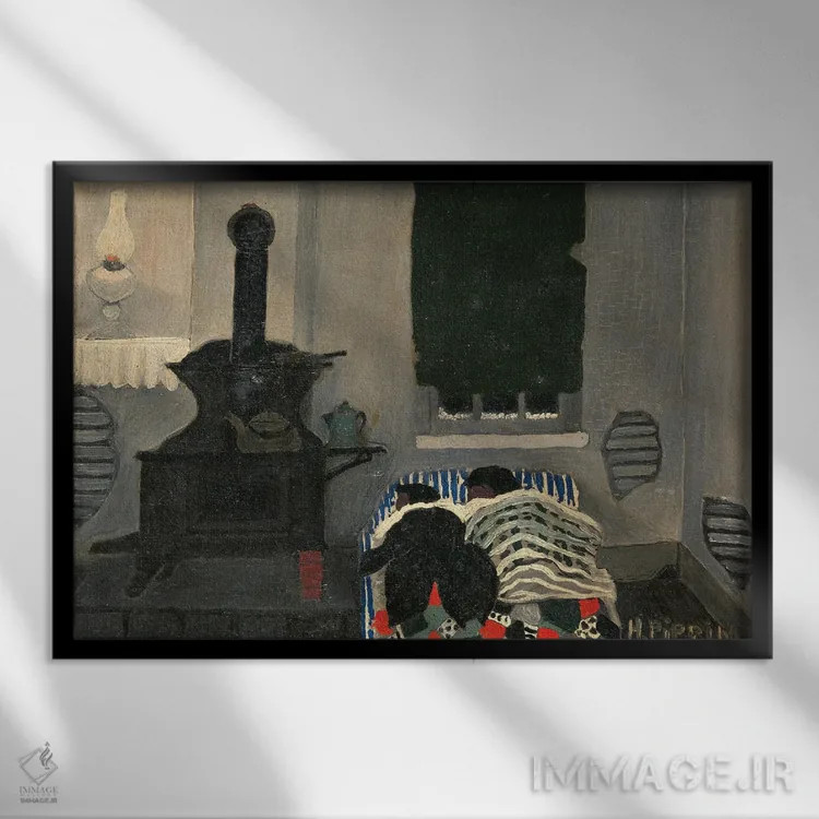 تابلو خوابیده اثر هوریس پیپین - نمای قابدار مشکی