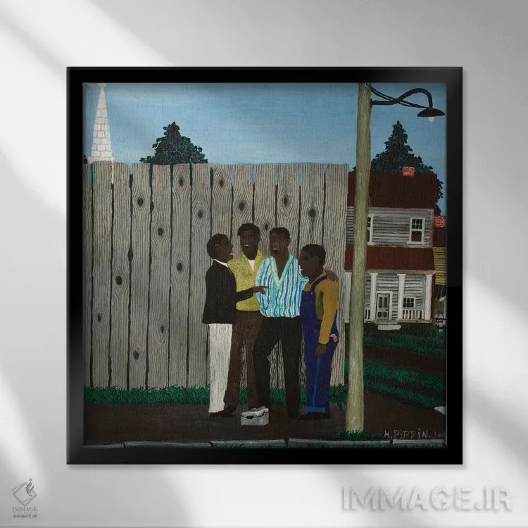 تابلو هماهنگی اثر هوریس پیپین - نمای قابدار مشکی