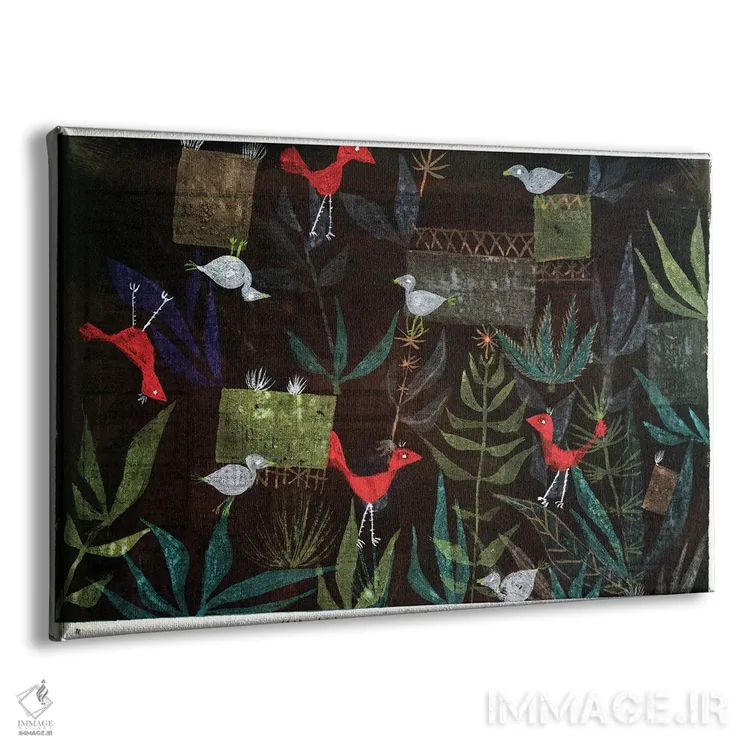 تابلو باغ پرندگان، ۱۹۲۴ (شماره ۲۲۳) اثر پل کله - نمای پرسپکتیو محصول