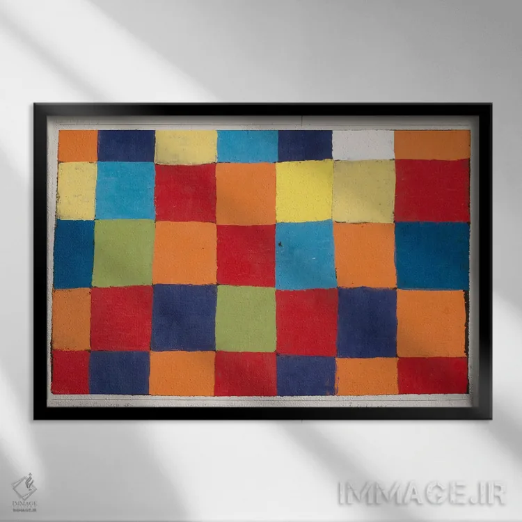 تابلو 1930",جدول رنگی "کو ۱"، ۱۹۳۰ اثر پل کله - نمای قابدار مشکی