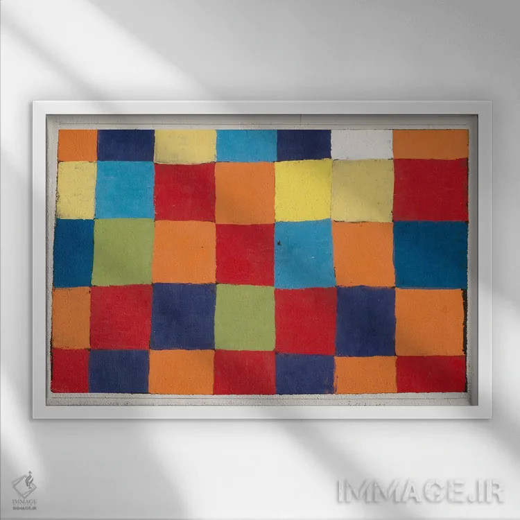 تابلو 1930",جدول رنگی "کو ۱"، ۱۹۳۰ اثر پل کله - نمای قابدار سفید