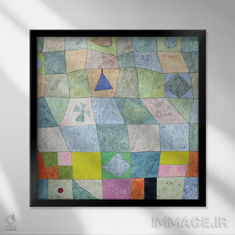 تابلو بازی دوستانه، ۱۹۳۳ (شماره ۳۱۰) اثر پل کله - نمای قابدار مشکی