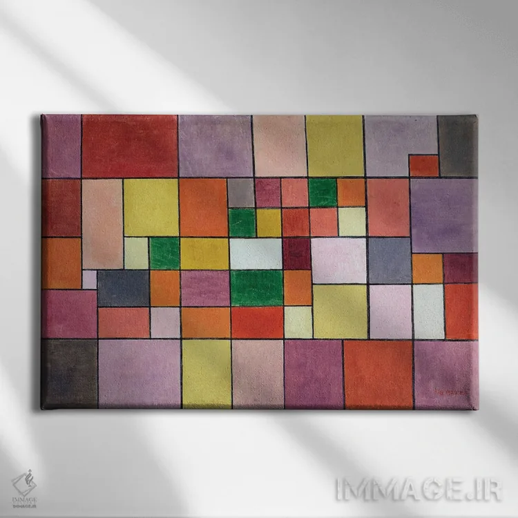 تابلو هارمونی گیاهان نوردیک (گیاهان شمالی) اثر پل کله - نمای روبهرو روی دیوار