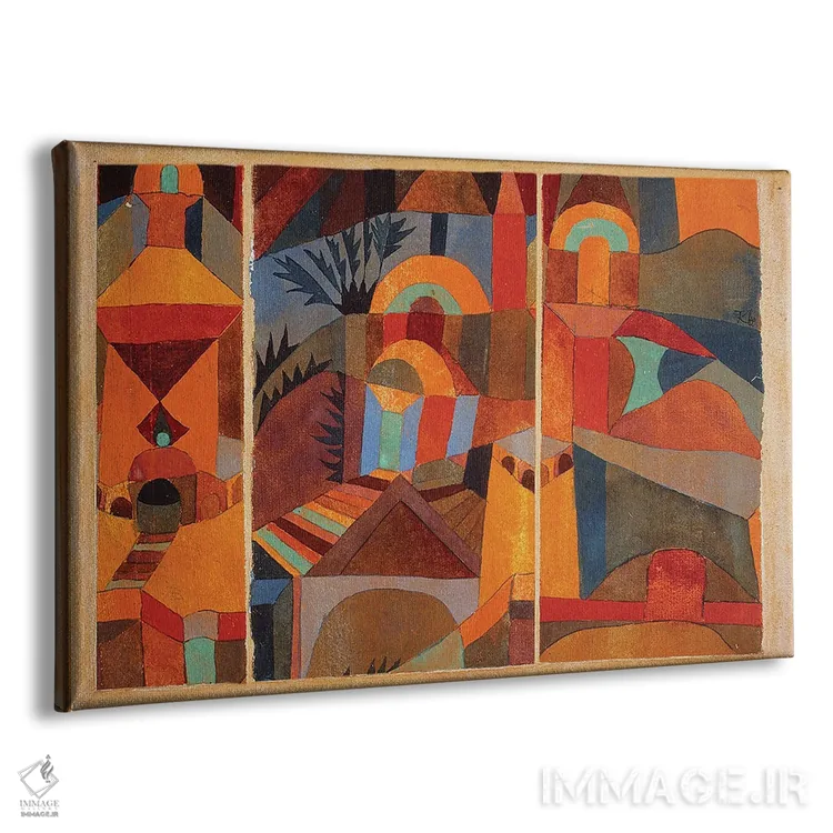 تابلو باغهای معبد، ۱۹۲۰ اثر پل کله - نمای پرسپکتیو محصول