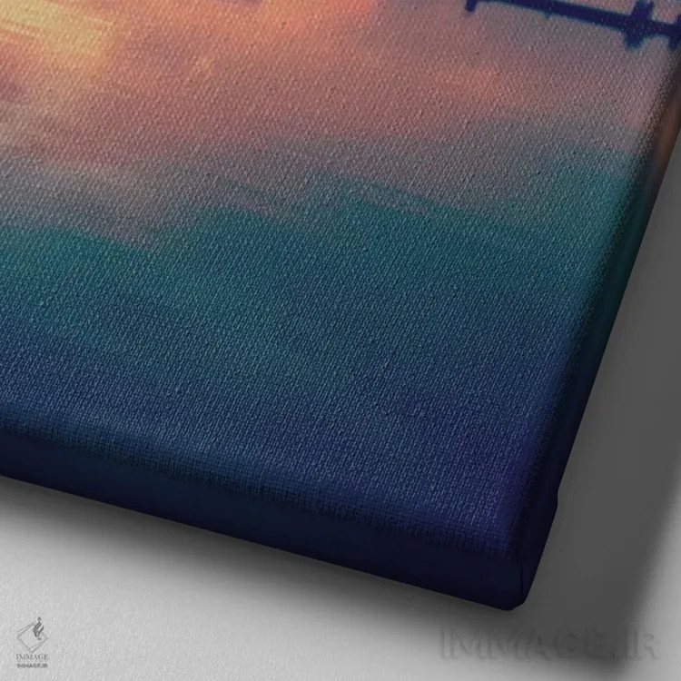 تابلو سکوت را دریاب اثر بروس ناوراکه - نمای نزدیک بافت بوم