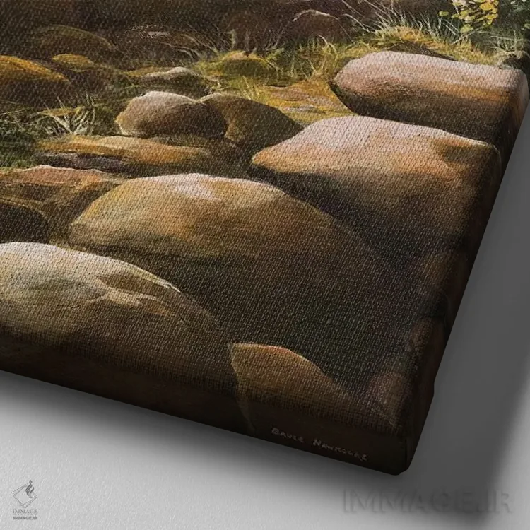 تابلو پارک گرنت اثر بروس ناوراکه - نمای نزدیک بافت بوم