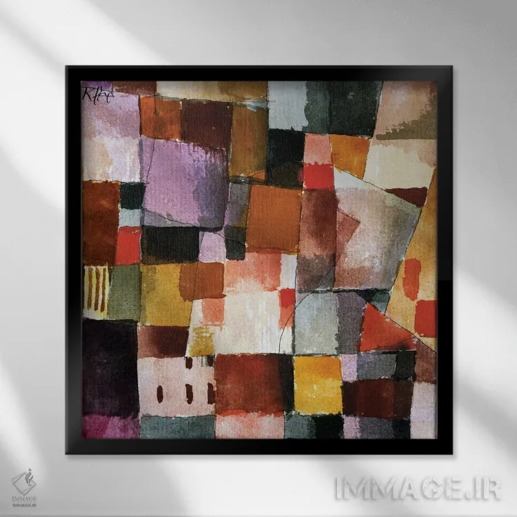 تابلو بیعنوان، ۱۹۱۴ اثر پل کله - نمای قابدار مشکی