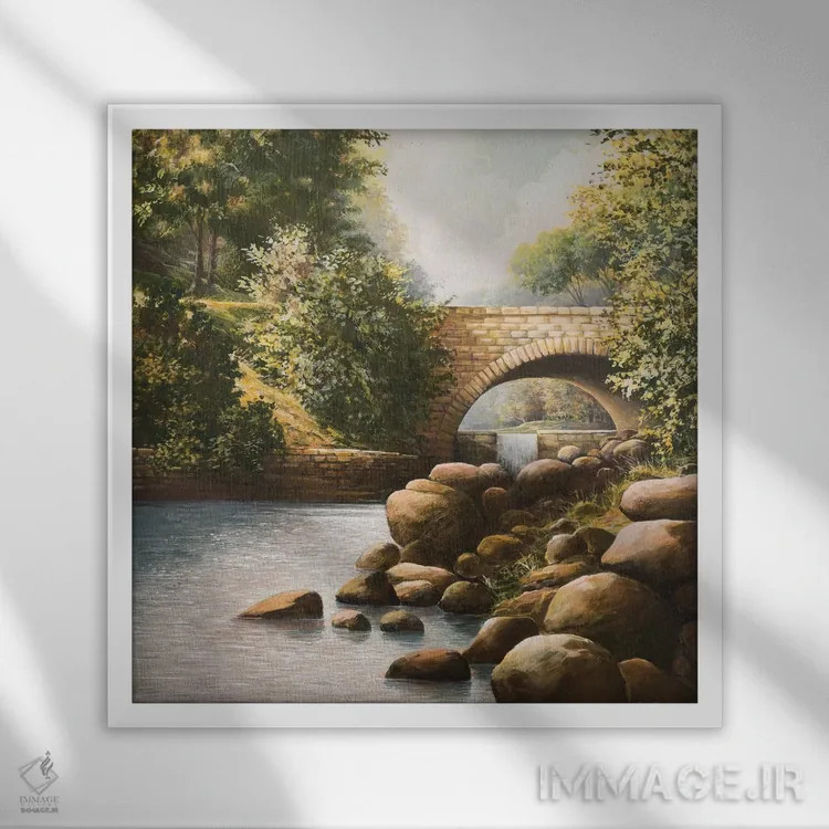 تابلو پارک گرنت اثر بروس ناوراکه - نمای قابدار سفید