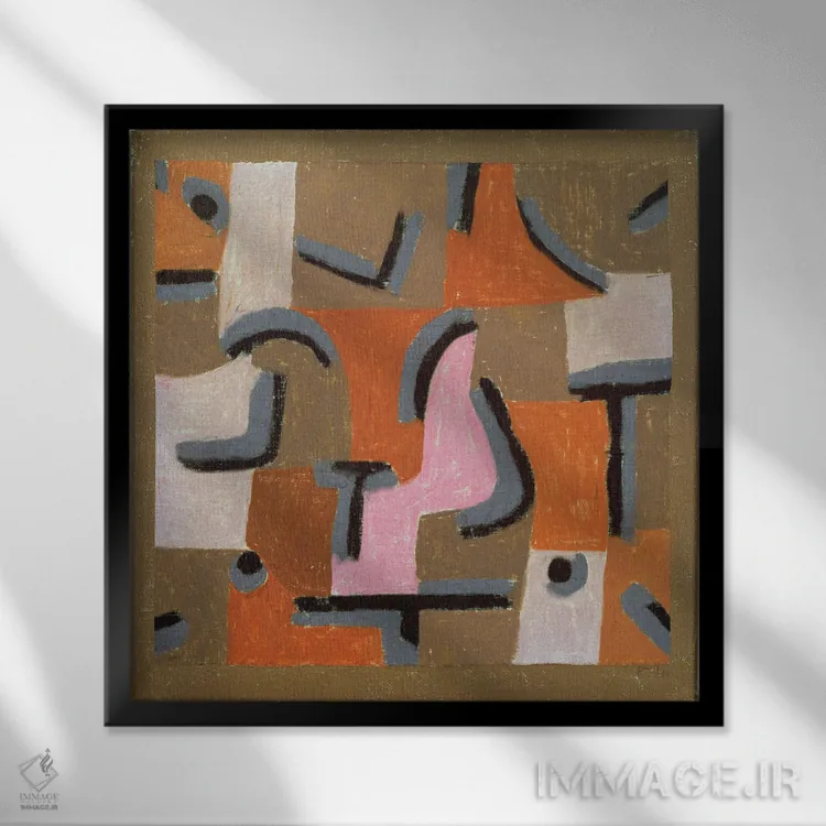 تابلو مرکز شهر، ۱۹۳۷ (شماره ۲۱۳) اثر پل کله - نمای قابدار مشکی