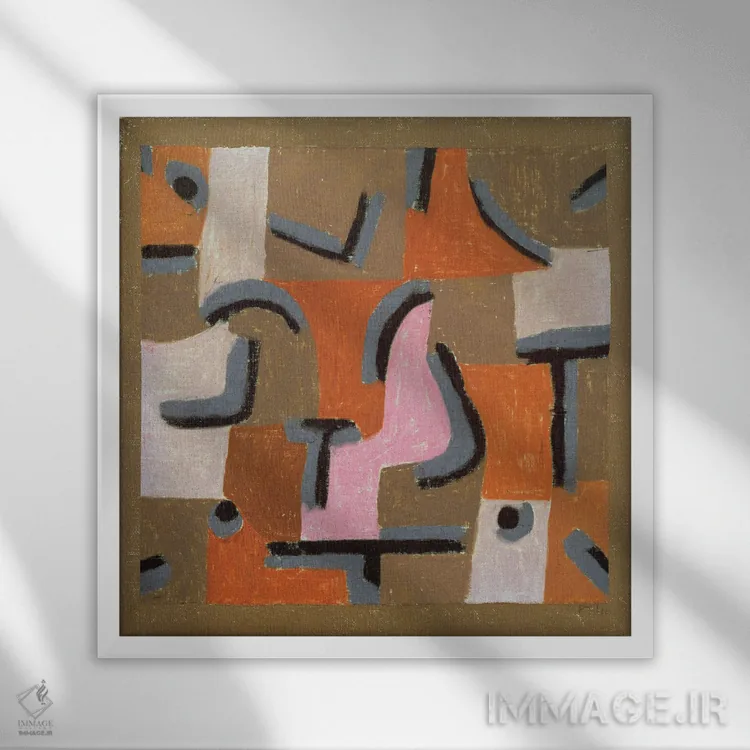 تابلو مرکز شهر، ۱۹۳۷ (شماره ۲۱۳) اثر پل کله - نمای قابدار سفید