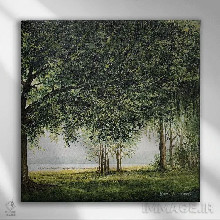 تابلو جاده ساحلی دریاچه شماره ۲ اثر بروس ناوراکه - نمای روبهرو روی دیوار