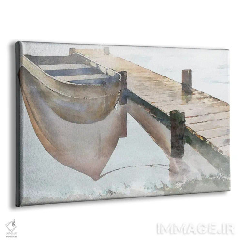 تابلو اسکله نوستالژیک اثر بروس ناوراکه - نمای پرسپکتیو محصول