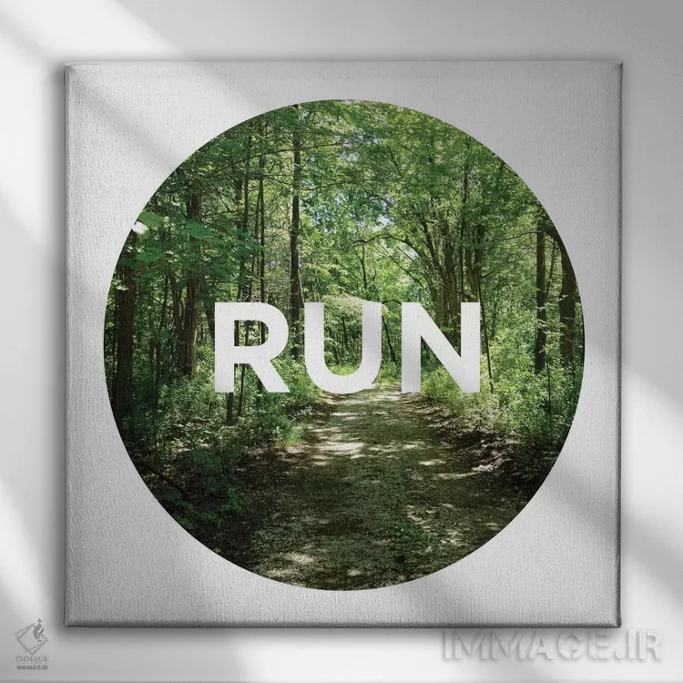 تابلو فعال نوع دوم اثر بروس ناوراکه - نمای روبهرو روی دیوار