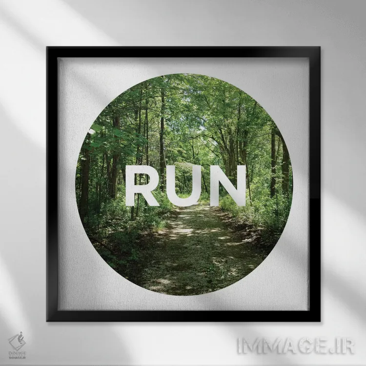 تابلو فعال نوع دوم اثر بروس ناوراکه - نمای قابدار مشکی