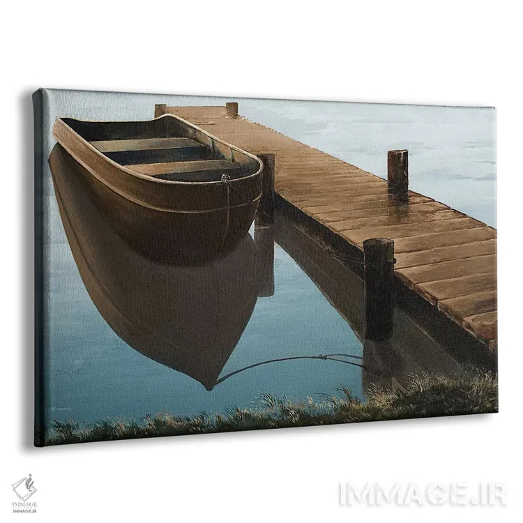 تابلو صبح آرام و آبی اثر بروس ناوراکه - نمای پرسپکتیو محصول