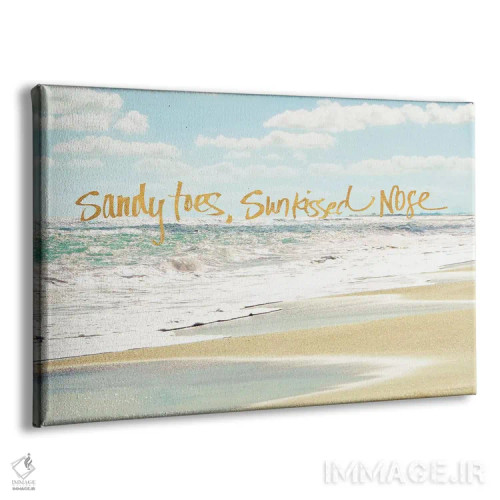 تابلو پاهای شنی، بینی آفتابخورده اثر بروس ناوراکه - نمای پرسپکتیو محصول