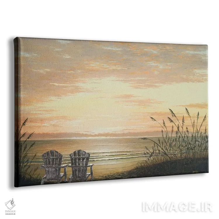 تابلو صندلیهای غروب اثر بروس ناوراکه - نمای پرسپکتیو محصول