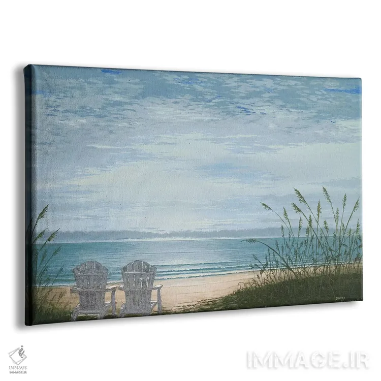 تابلو صندلیهای ساحلی اثر بروس ناوراکه - نمای پرسپکتیو محصول