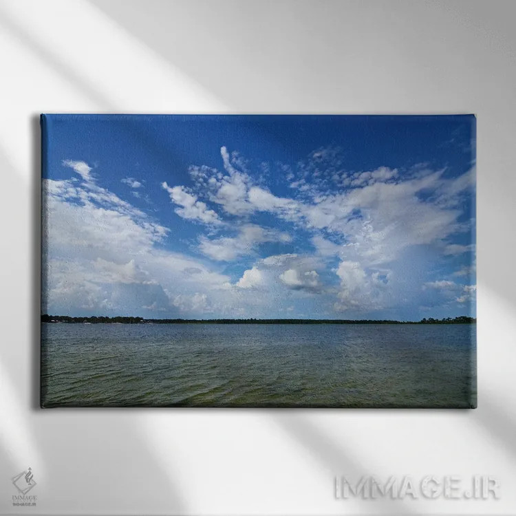 تابلو آبهای زیبا اثر بروس ناوراکه - نمای روبهرو روی دیوار