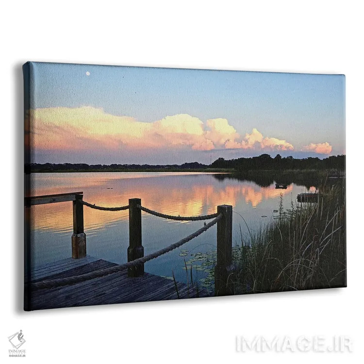 تابلو غروب کنار دریاچه I اثر بروس ناوراکه - نمای پرسپکتیو محصول