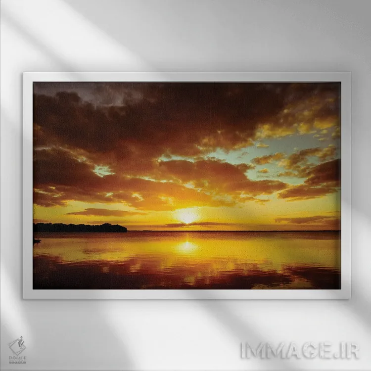 تابلو ایمان I اثر بروس ناوراکه - نمای قابدار سفید