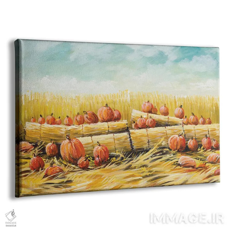 تابلو کشتزار کدو تنبل اثر بروس ناوراکه - نمای پرسپکتیو محصول