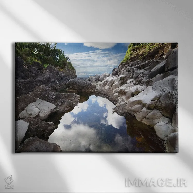 تابلو درهٔ بازتابی اثر بروس ناوراکه - نمای روبهرو روی دیوار