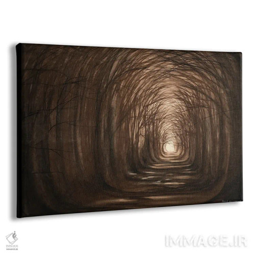 تابلو غروب در جنگل اثر بروس ناوراکه - نمای پرسپکتیو محصول