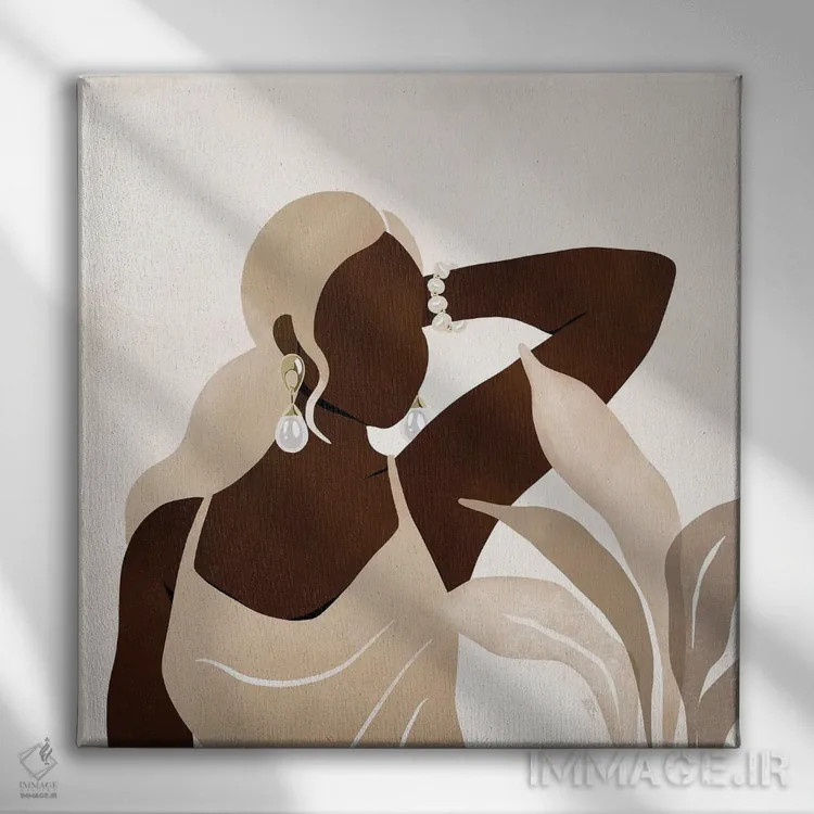 تابلو یاسمین اثر بریا نیکول - نمای روبهرو روی دیوار