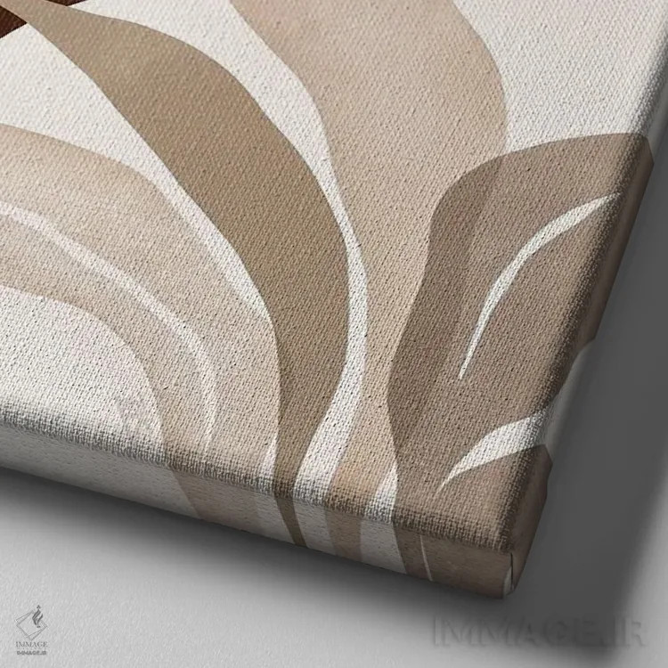 تابلو یاسمین اثر بریا نیکول - نمای نزدیک بافت بوم