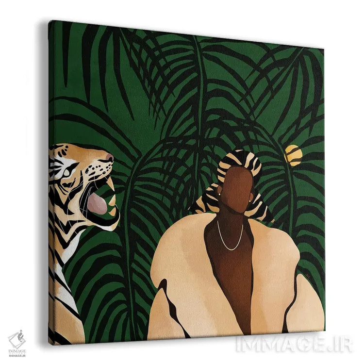 تابلو در طبیعت (سبز) اثر بریا نیکول - نمای پرسپکتیو محصول