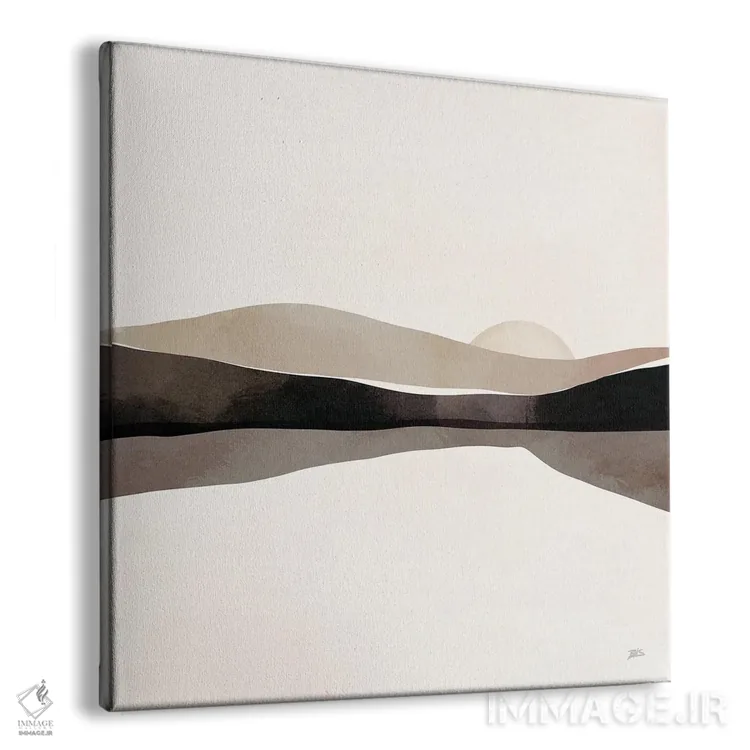 تابلو غروب نقرهای اثر بریا نیکول - نمای پرسپکتیو محصول