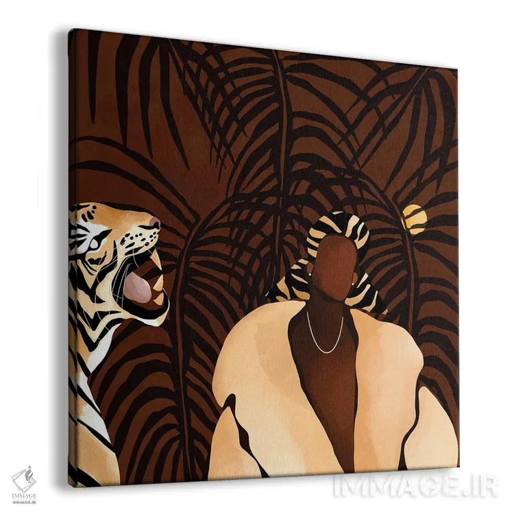 تابلو در طبیعت (قهوهای) اثر بریا نیکول - نمای پرسپکتیو محصول