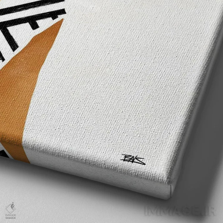 تابلو آمارا اثر بریا نیکول - نمای نزدیک بافت بوم