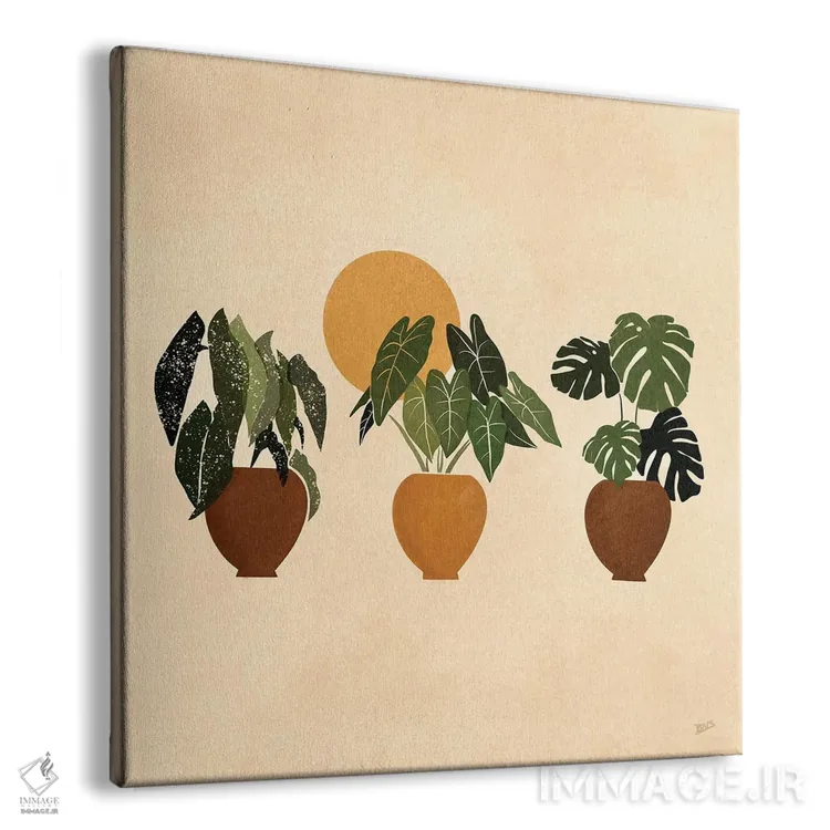 تابلو گیاهان آپارتمانی I اثر بریا نیکول - نمای پرسپکتیو محصول