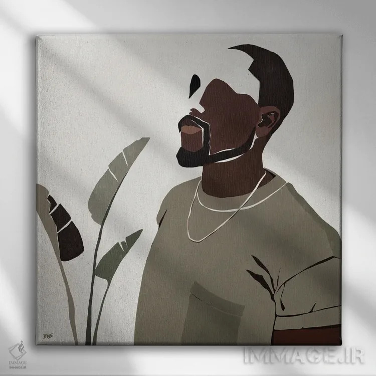 تابلو ایزاک اثر بریا نیکول - نمای روبهرو روی دیوار