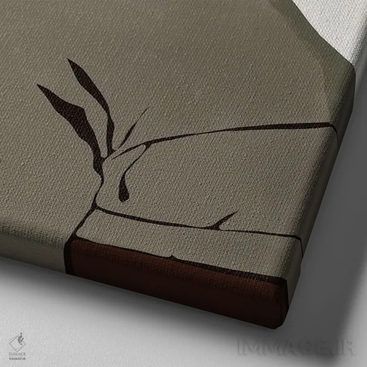 تابلو ایزاک اثر بریا نیکول - نمای نزدیک بافت بوم