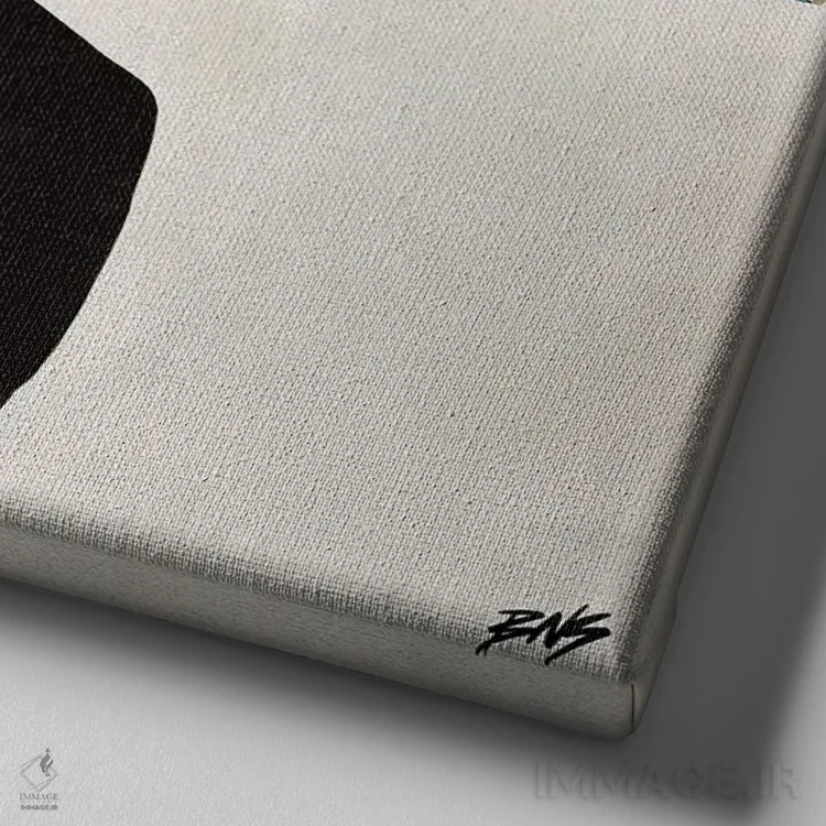 تابلو علاقهمند به هنر اثر بریا نیکول - نمای نزدیک بافت بوم