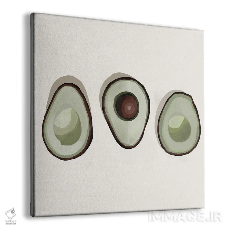 تابلو آووکادوها (میوهٔ گرمسیری) اثر بریا نیکول - نمای پرسپکتیو محصول