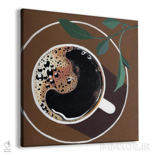 تابلو قهوه اثر بریا نیکول - نمای پرسپکتیو محصول
