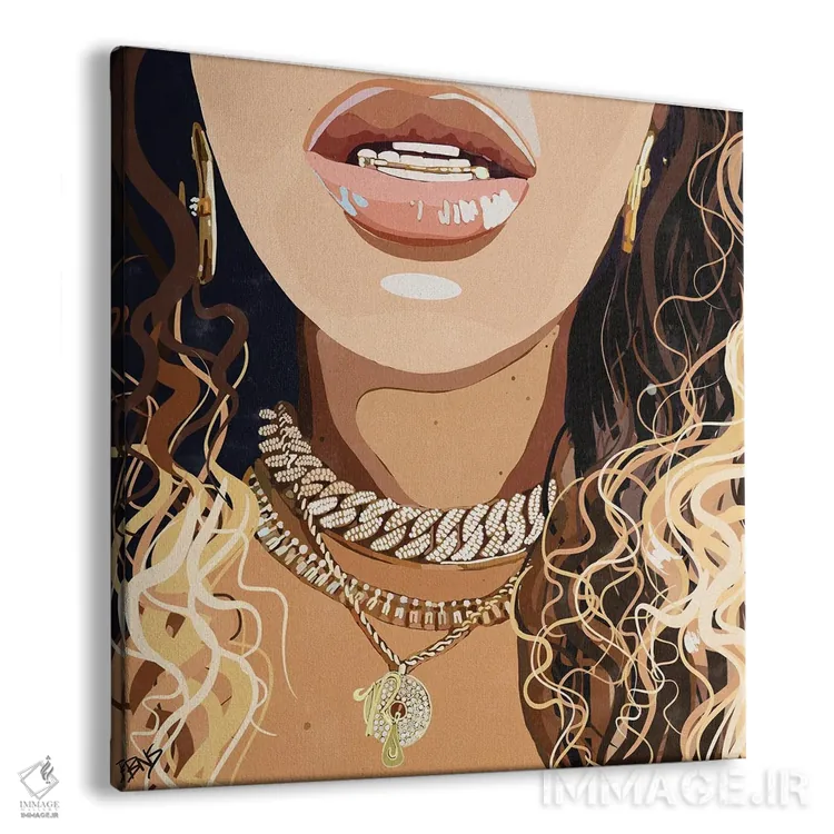 تابلو زنجیرهای بی (لقب یا نام خاص) اثر بریا نیکول - نمای پرسپکتیو محصول