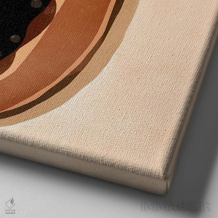 تابلو پاپایا (میوهٔ گرمسیری) اثر بریا نیکول - نمای نزدیک بافت بوم