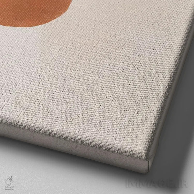 تابلو شاخهٔ هلو اثر بریا نیکول - نمای نزدیک بافت بوم