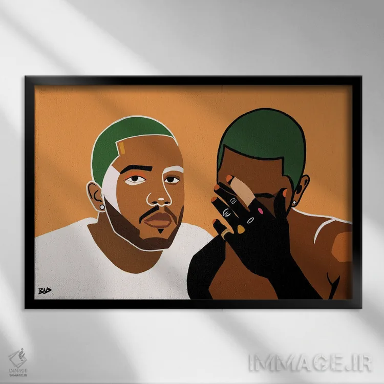 تابلو فرانک اثر بریا نیکول - نمای قابدار مشکی