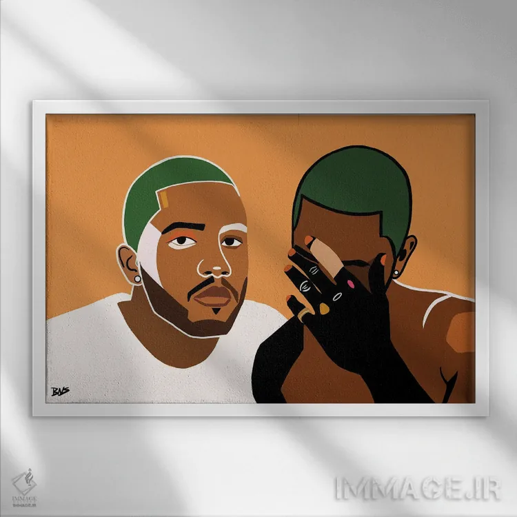 تابلو فرانک اثر بریا نیکول - نمای قابدار سفید