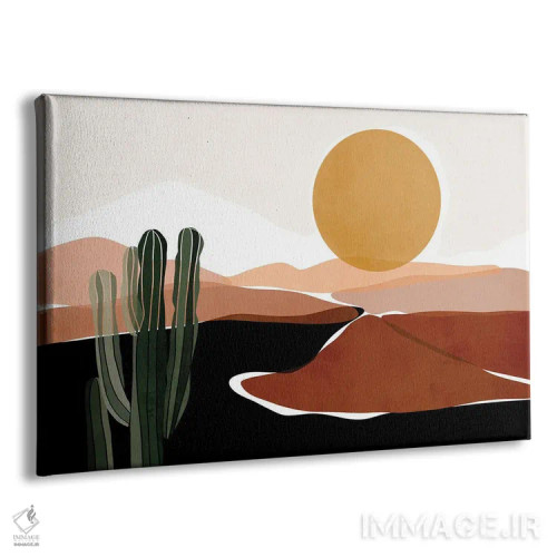تابلو آرامش بیابان اثر بریا نیکول - نمای پرسپکتیو محصول