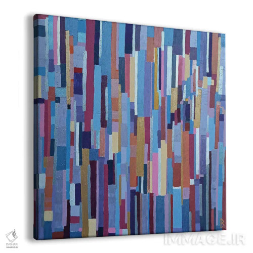 تابلو سمفونی رنگها اثر بریت بردال نیلسن - نمای پرسپکتیو محصول