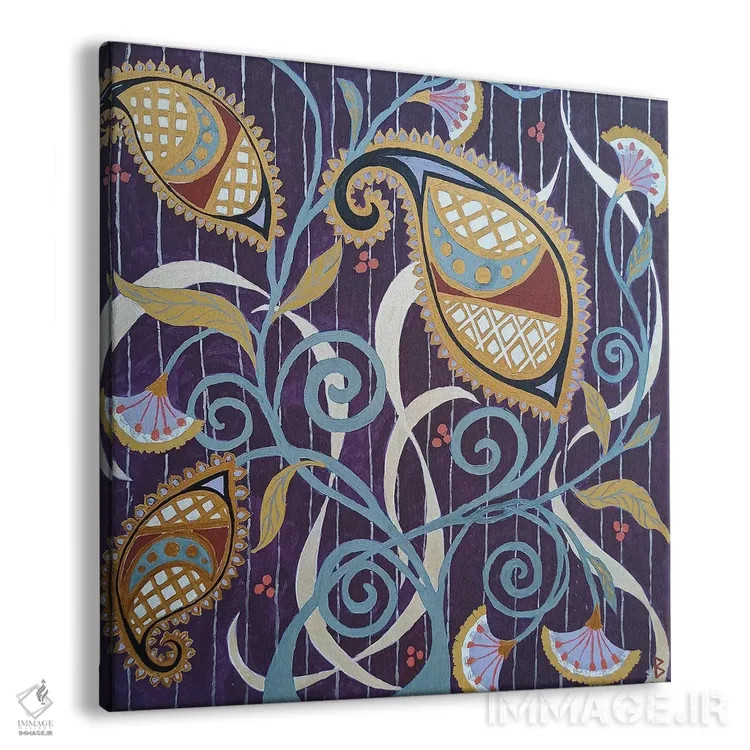 تابلو الهام جاده ابریشم اثر بریت بردال نیلسن - نمای پرسپکتیو محصول