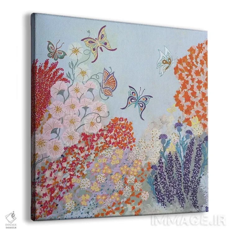 تابلو باغ بهشتی پروانهها اثر بریت بردال نیلسن - نمای پرسپکتیو محصول