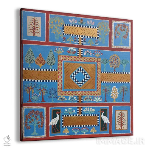 تابلو باغ بهشتی آبی اثر بریت بردال نیلسن - نمای پرسپکتیو محصول